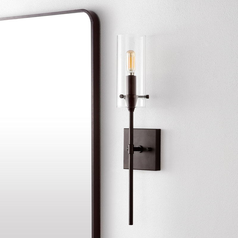 Chuperosa Bohemian Farmhouse Iron/Glass LED Vanity, Oil Rubbed Bronze, 1