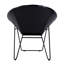 Fauteuil d'appoint en cuir et fer de 18 po de hauteur Harlan-1387649151