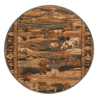 Machine Washable Turkish Brown Area Rug