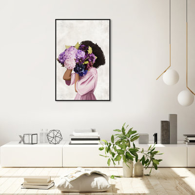 " Fashion And Glam Lavender Floral Beauty Fashion Lifestyle " Painting Print