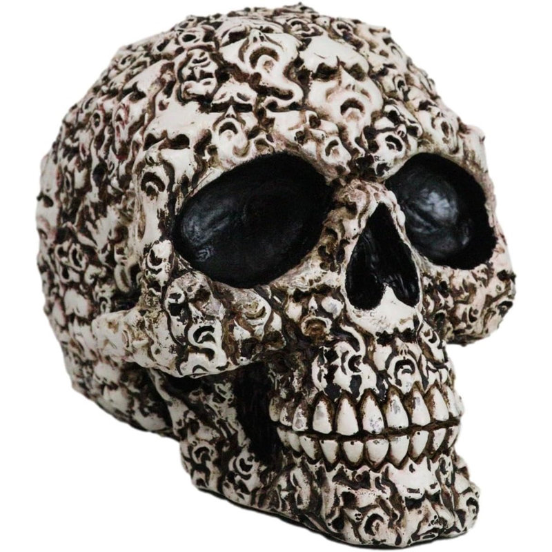 Figurine squelette crâne d'osier