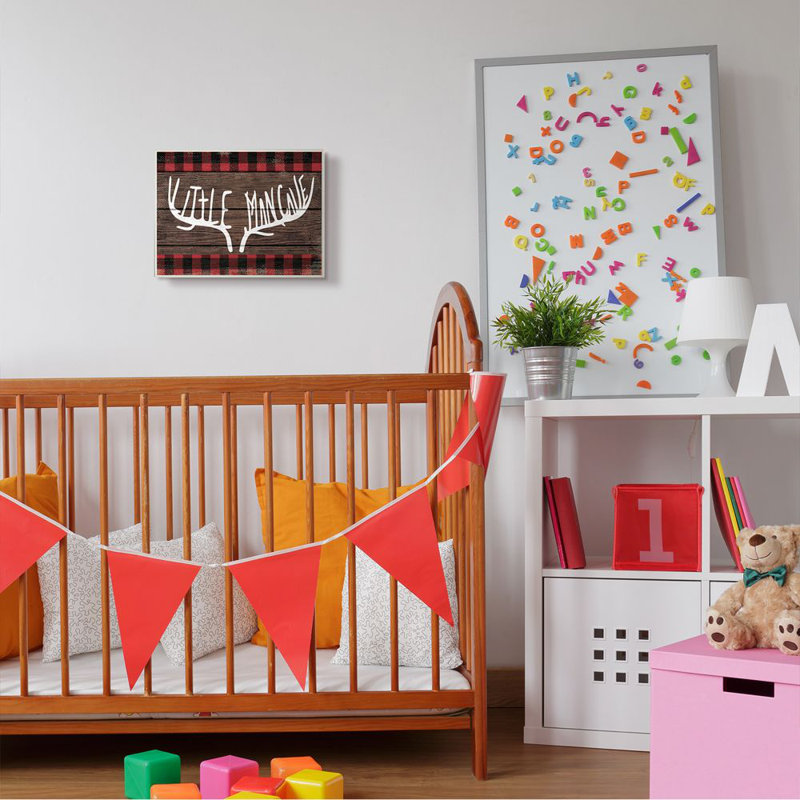 Sheron Little Man Cave, Plaque en bois, H 10 po x l 15 po x P 0,5 po
