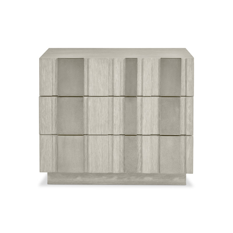 Tempo 3 - Drawer Solid Wood Nightstand