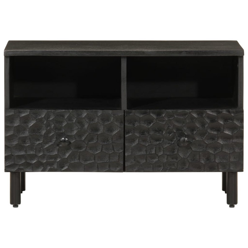 Beeney Unfinished TV Stand for TVs up to 28", Black