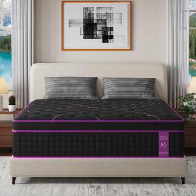 12''/14''Medium-Firm Hybrid Mattress With Gel Memory Foam Mattress In A Box