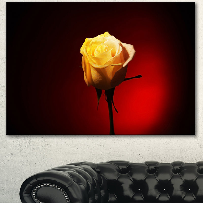 «Beautiful Yellow Yellow Color - Reproduction d'art graphique sur toile tendue», H 20 po x l 20 po x P 1 po