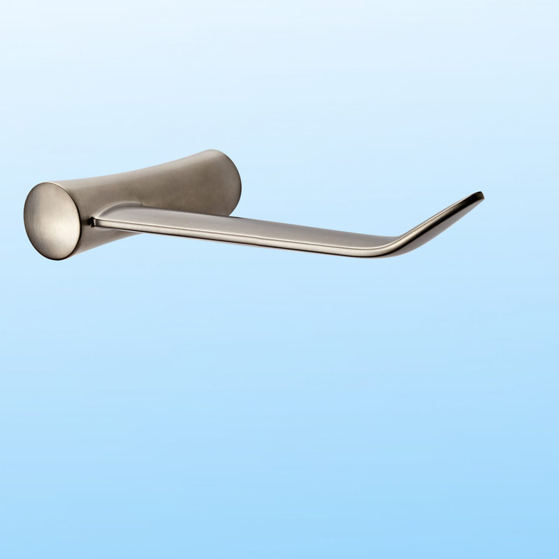 Emile Wall Mount Toilet Paper Holder, Brushed Nickel