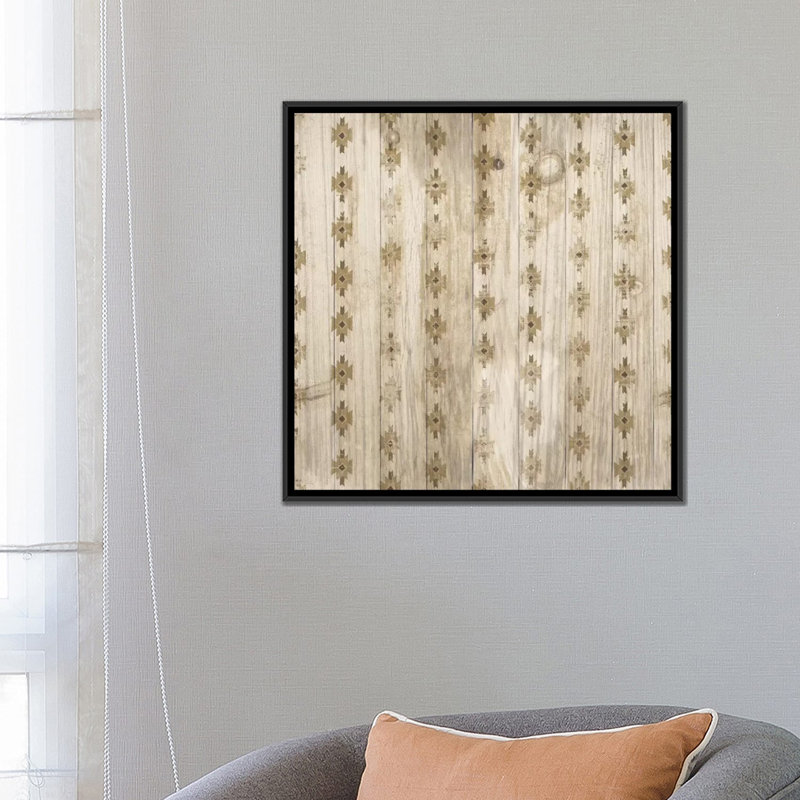 Impression sur toile tendue, "Natural histoire", motif III, H 18 po x l 18 po x P 1,5 po, Toile avec cadre noir, Pas de tapis