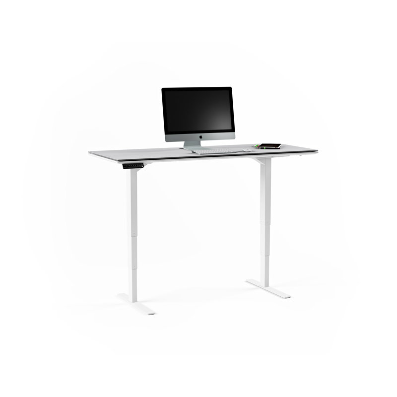 Centro Height Adjustable Computer Desk, 24.75" H x 60" W x 24" D