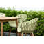 Lifestylegarden Fiji FSC Wood And Resin 7Pc Outdoor Patio Rectangular Dining Set With Green Chairs