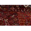 Tapis rouge en laine noué à la main de conception unique 8 pi 3 po x 11 pi 10 po années 1970 Ayaz