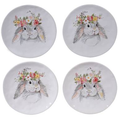 Certified International Bee Sweet Set/4 Canape Plates Asst.