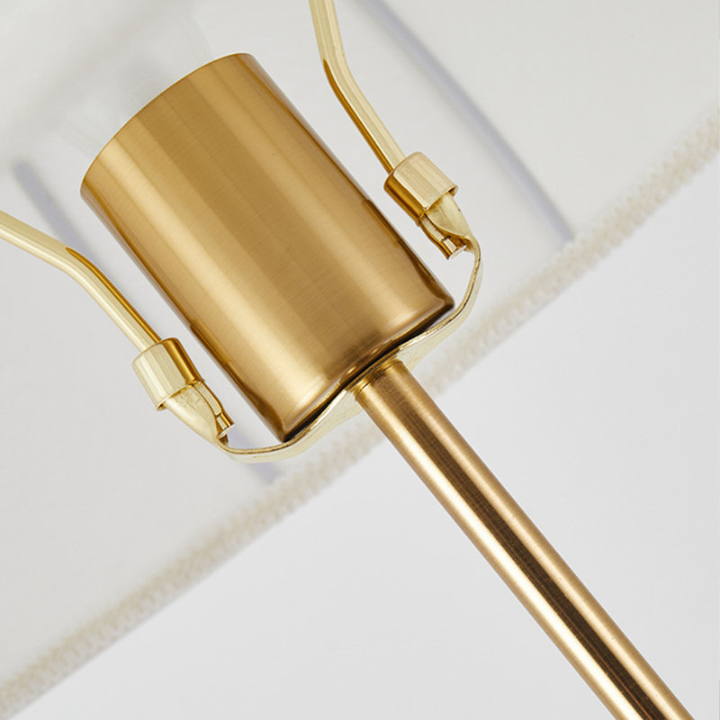 Lampe sur pied en métal doré moderne, Vert