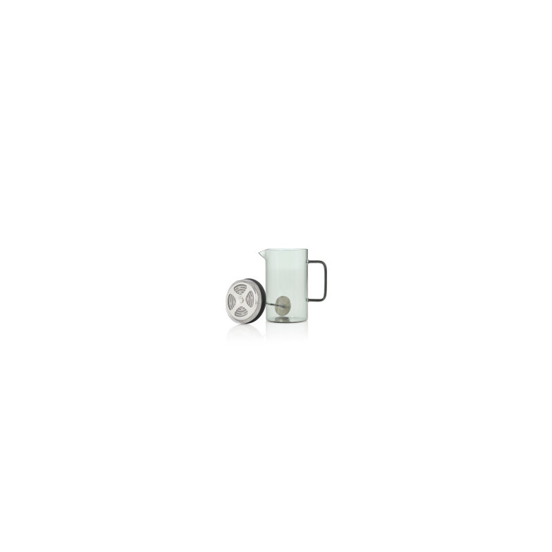 Adhoc Impact French Press Coffee Maker In Grey Glass 20oz, 32 cups