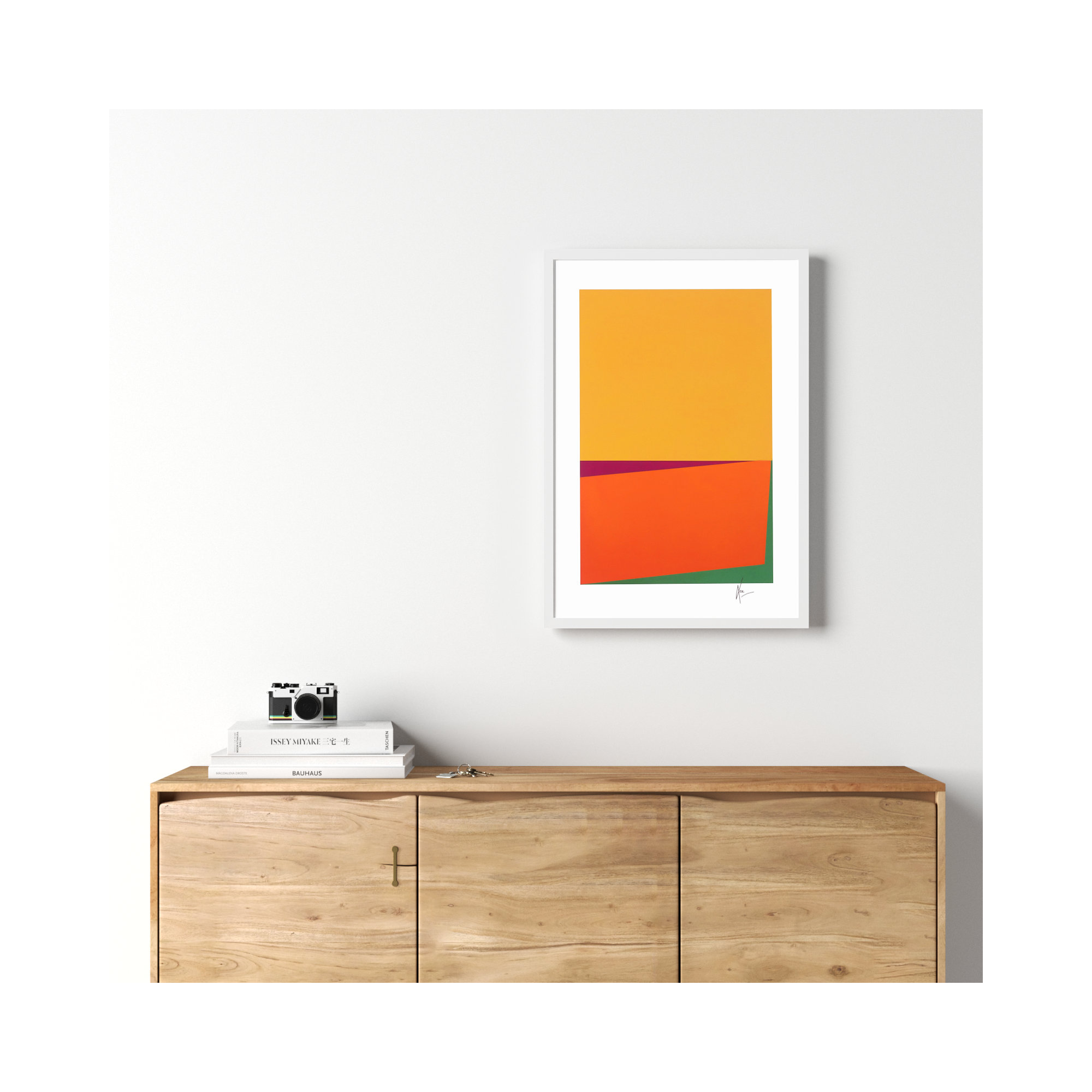 Sahara by Lee Lessem, White, 30" H x 21" W x 1.25" D