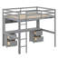 Lit mezzanine double avec tiroirs Jaquela Kids-943325440
