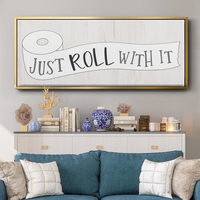 Just Roll- Framed Canvas, 24" H x 60" W