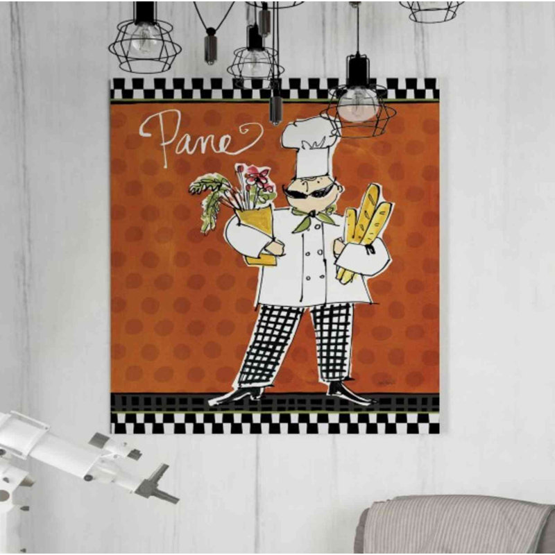 «Chefs on the Go III» par Anne Tavoletti, art mural sur toile, H 30 po x l 26 po x P 1,5 po