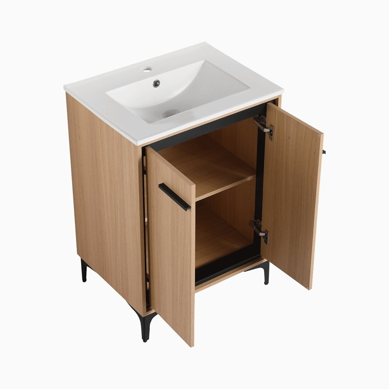 Meuble-lavabo simple avec comptoir Bronagh 24,02