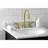 Kingston Brass Heirloom Two-Handle 3-Hole Deck Mount Widespread Bathroom Faucet with Brass Pop-Up Drain-49401546