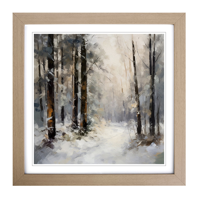 Winter Forest Impressionism No.1 - Framed Print