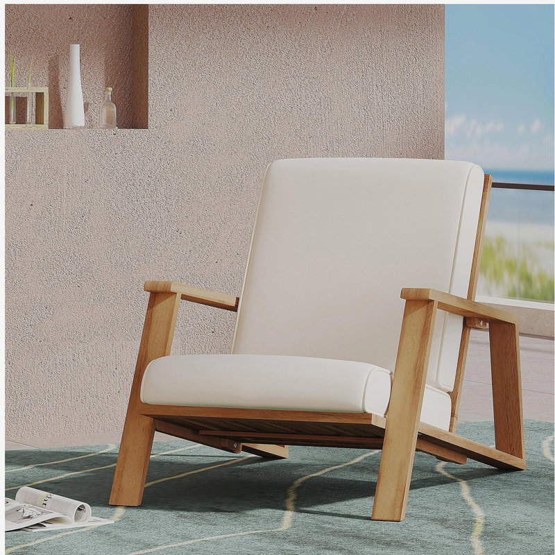 Chaise de loisirs moderne, Beige