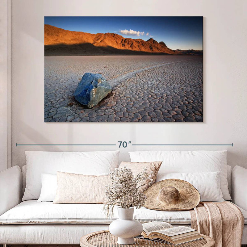 Alvord Death Valley's The Racetrack, 34" H x 51" W