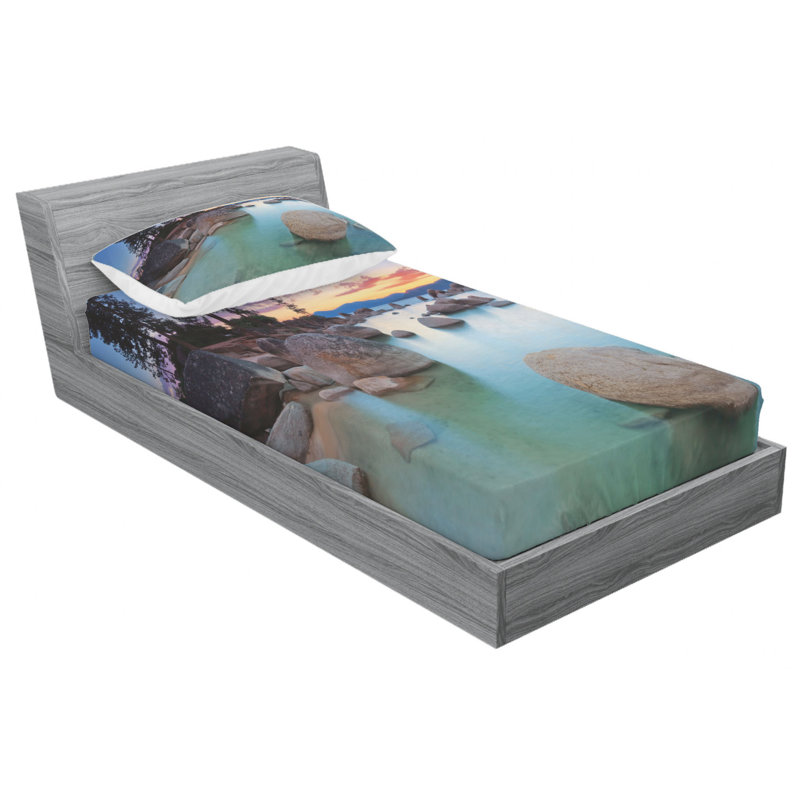 Microfiber Sheet Set, Twin Sheet Set with Fitted Sheet