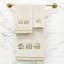 2 Piece Turkish Cotton Hand Towel Set-70378842