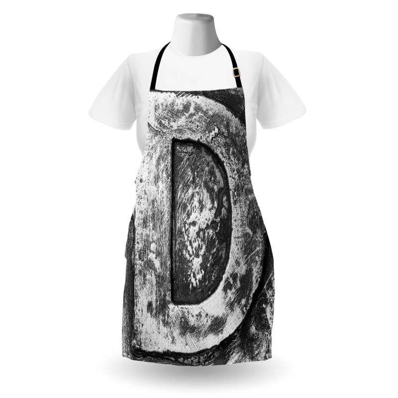 No Pattern Bib Apron, D