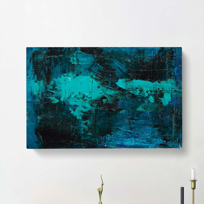 Abstract Art Painting Vol.385 by S.Johnson - Wrapped Canvas Painting, 35cm H x 50cm W x 3cm D
