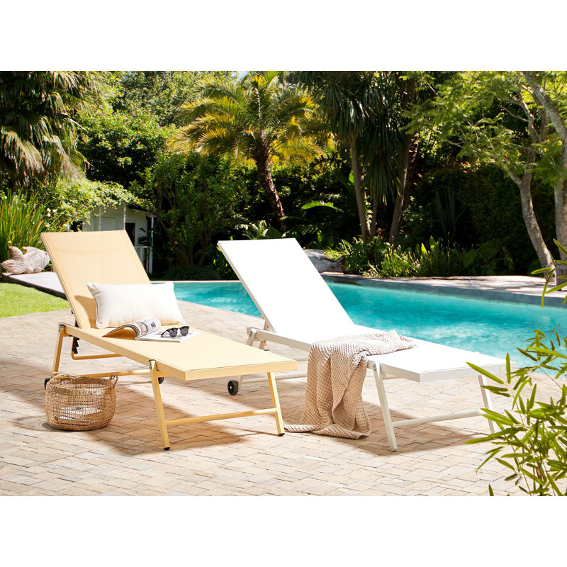 Rima 198cm Long Reclining Single Sun Lounger