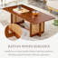 Table basse 47 po Mid-Century-981324349