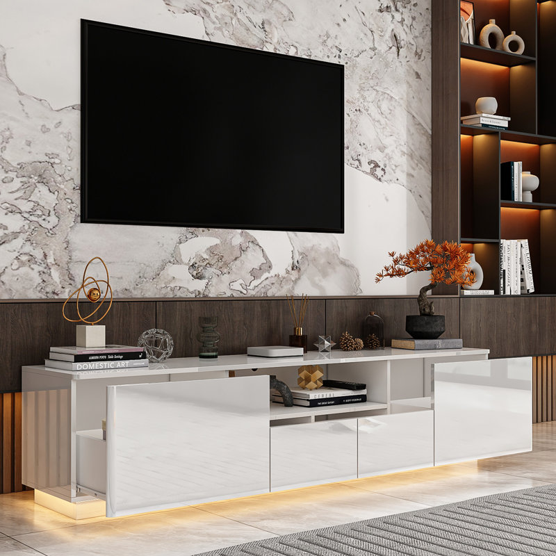 Caelah TV Stand for TVs up to 78" - Premium White