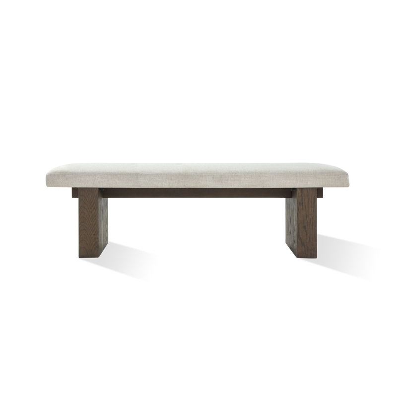 Leonna Linen Blend Upholstered Bench