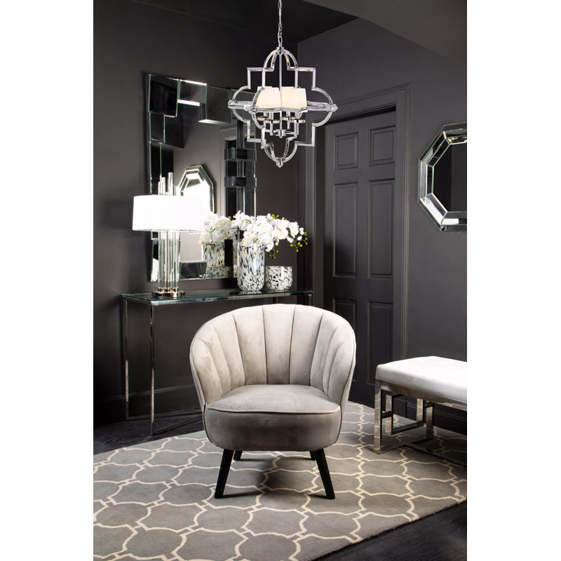 Rosena 4 - Light Chrome Lantern Pendant