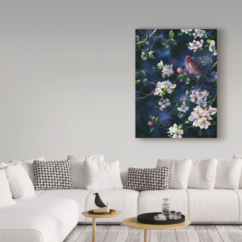 Fazulla «Bird», impression sur toile tendue, H 47 po x l 35 po x P 2 po