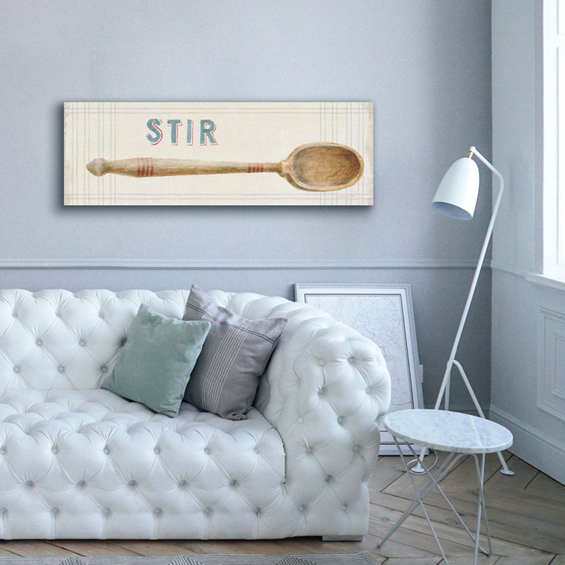 «Floursack Kitchen Sign 3 C» par Danhui Nai, art mural sur toile, H 20 po x l 60 po