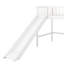Lit mezzanine bas blanc avec glissoire amovible-676651608-676651609
