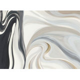 White Wave Print by Sara Brown