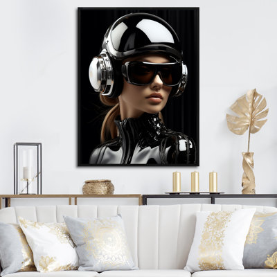 Rétro femme futuriste, photo III - art mural Chanel