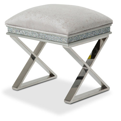 Melrose Plaza Vanity Stool by Michael Amini