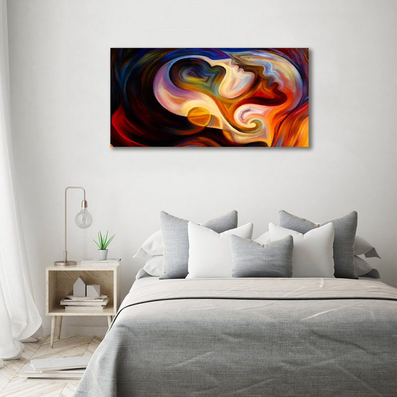 Abstraction - No Frame Print on Glass, 70cm H x 140cm W x 2cm D, Canvas