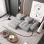 Canapé modulaire surdimensionné avec repose-pieds, siège, chaise longue et accoudoirs Boneless Tissu chenille, coussins moelleux, 4 coussins, bricolage 4 pièces, aucun assemblage requis.-2047338689