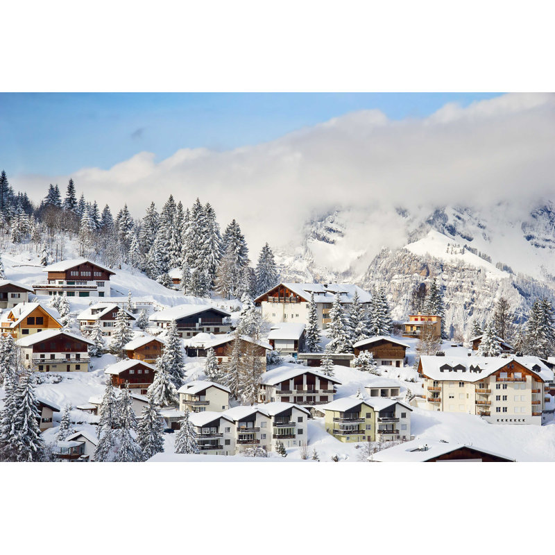«Winter in alpes» par Swisshippo - Photographie sur toile tendue, L 12 po x H 8 po
