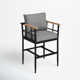Florentine 26" Teak Patio Bar Stool with Cushion