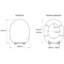 White Toilet Seat with Flexi-Fix Adjustable Hinges (Grasmere)