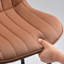 Tabouret de comptoir rembourré 27 po avec structure en métal -506050689