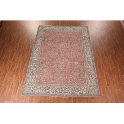 Tapis traditionnel floral all-over rose 10 x 13