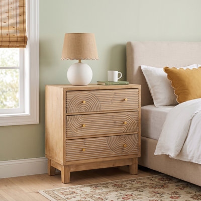 Farmhouse 26.3" W 3 Drawer Storage Dresser